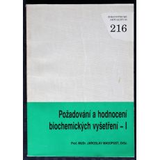 Požadování a hodnocení biochemických vyšetření - I. - Jaroslav Masopust
